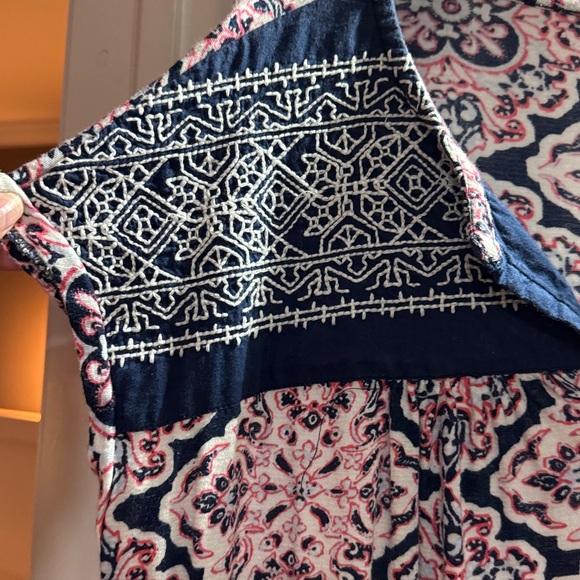 Lucky Boho Handkerchief Pattern Drop Shoulder Top - Picture 2 of 5